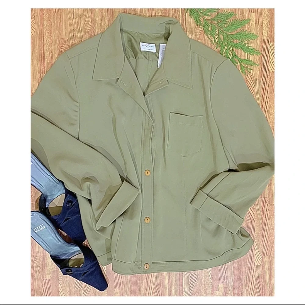 Flash Sale Emma James Sage Green Blazer Chic & Elegant Size 16